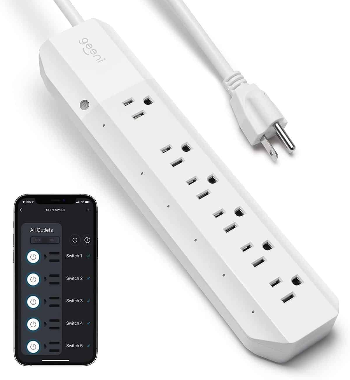 Geeni 6-Outlet Smart Surge Protector